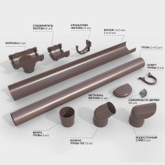 Новинка! Набор элементов пластиковой водосточной системы «Технониколь»