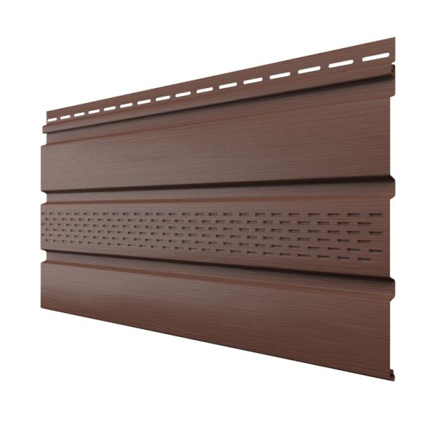 Софит ТН ОПТИМА частично перфорированный, каштан