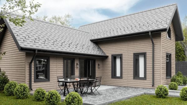 Виниловый сайдинг Фактур ТН Корабельный брус, Кедр