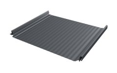 Кликфальц Pro Gofr Grand Line 0,45 Drap TX с пленкой на замках RAL 7024 мокрый асфальт