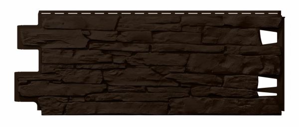 Панель фасадная ТН ОПТИМА Камень, Темно-коричневый