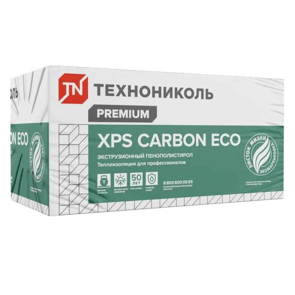 Экструзионный пенополистирол ТЕХНОНИКОЛЬ CARBON ECO 1180х580мм 